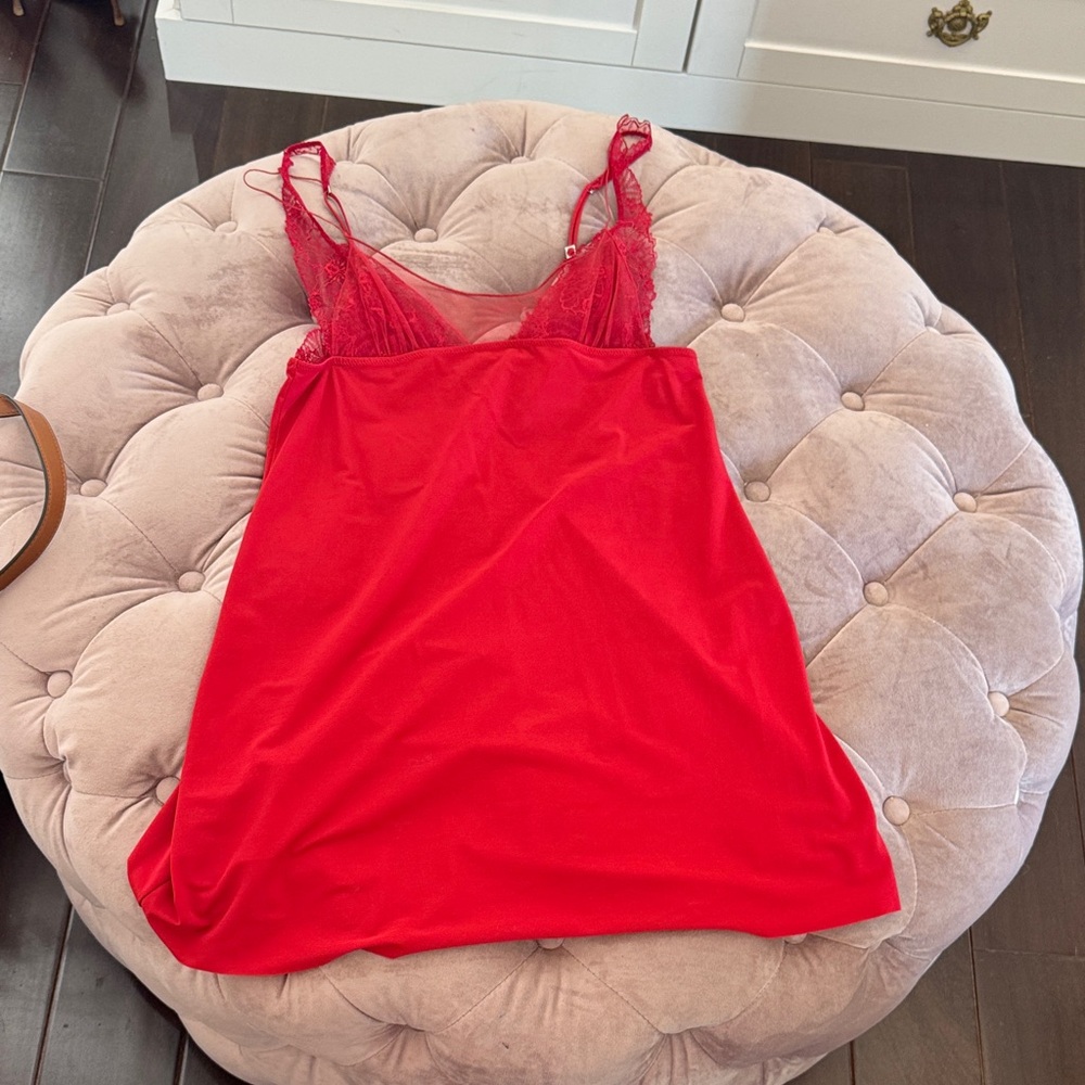 La Perla Red Lace Slip
